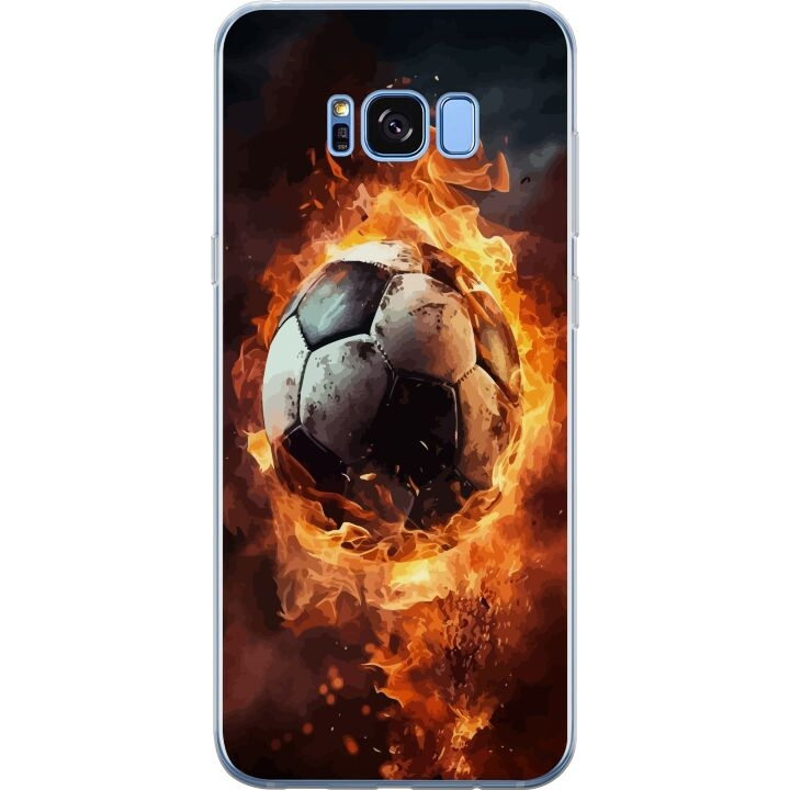 Mobilcover til Samsung Galaxy S8 med Fodbold motiv i gruppen SMARTPHONES & TABLETS / Mobil Beskyttelse / Samsung hos TP E-commerce Nordic AB (A63191)