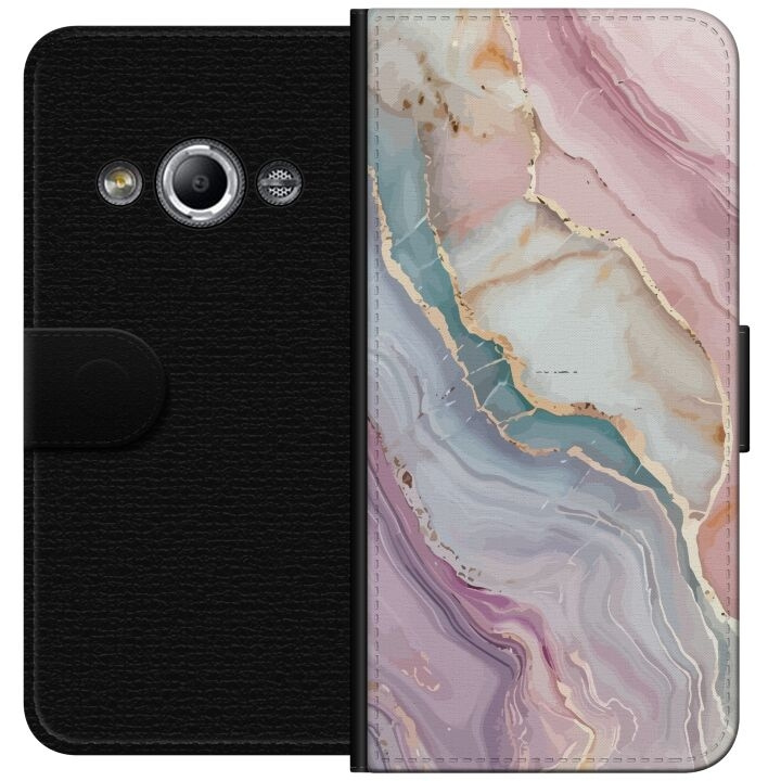 Tegnebogsetui til Samsung Galaxy Xcover 3 med Marmor motiv i gruppen SMARTPHONES & TABLETS / Mobil Beskyttelse / Samsung hos TP E-commerce Nordic AB (A63354)