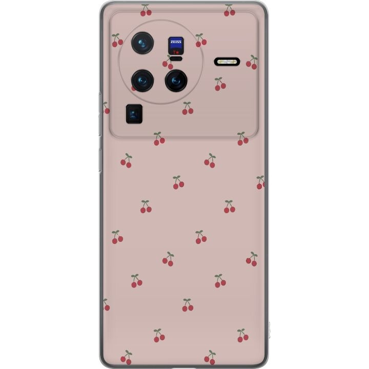 Mobilcover til vivo X80 Pro med Kirsebær motiv i gruppen SMARTPHONES & TABLETS / Mobil Beskyttelse / vivo hos TP E-commerce Nordic AB (A63690)