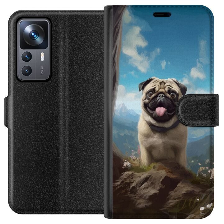 Tegnebogsetui til Xiaomi 12T med Glad Hund motiv i gruppen SMARTPHONES & TABLETS / Mobil Beskyttelse / Xiaomi hos TP E-commerce Nordic AB (A63971)