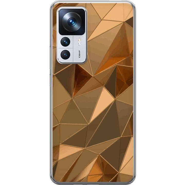 Mobilcover til Xiaomi 12T med 3D Guld motiv i gruppen SMARTPHONES & TABLETS / Mobil Beskyttelse / Xiaomi hos TP E-commerce Nordic AB (A64004)