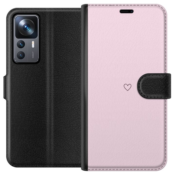 Tegnebogsetui til Xiaomi 12T Pro med Hjerte motiv i gruppen SMARTPHONES & TABLETS / Mobil Beskyttelse / Xiaomi hos TP E-commerce Nordic AB (A64026)
