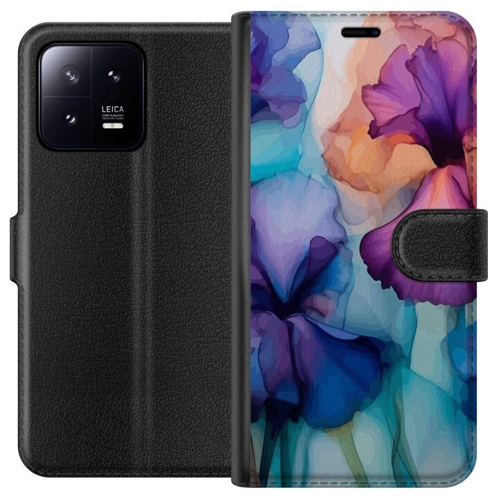 Tegnebogsetui til Xiaomi 13 med Magiske blomster motiv i gruppen SMARTPHONES & TABLETS / Mobil Beskyttelse / Xiaomi hos TP E-commerce Nordic AB (A64064)