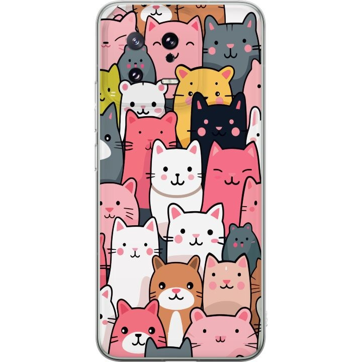 Mobilcover til Xiaomi 13 med Katte mønster motiv i gruppen SMARTPHONES & TABLETS / Mobil Beskyttelse / Xiaomi hos TP E-commerce Nordic AB (A64096)