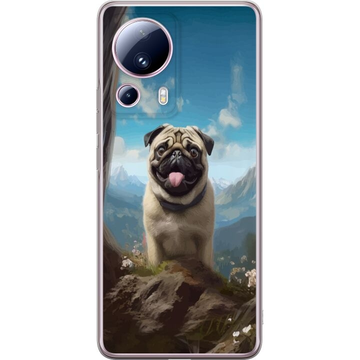 Mobilcover til Xiaomi 13 Lite med Glad Hund motiv i gruppen SMARTPHONES & TABLETS / Mobil Beskyttelse / Xiaomi hos TP E-commerce Nordic AB (A64160)