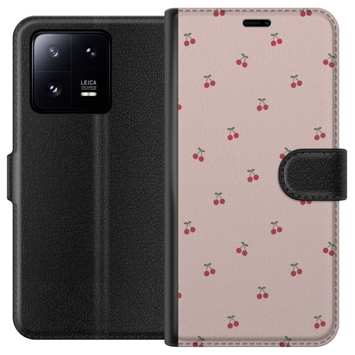 Tegnebogsetui til Xiaomi 13 Pro med Kirsebær motiv i gruppen SMARTPHONES & TABLETS / Mobil Beskyttelse / Xiaomi hos TP E-commerce Nordic AB (A64176)