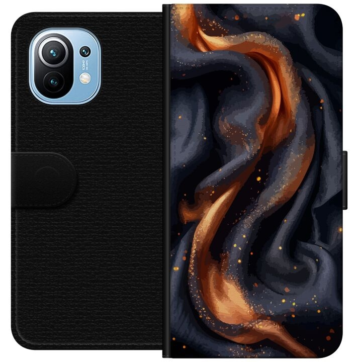 Tegnebogsetui til Xiaomi Mi 11 med Brandigt silke motiv i gruppen SMARTPHONES & TABLETS / Mobil Beskyttelse / Xiaomi hos TP E-commerce Nordic AB (A64737)