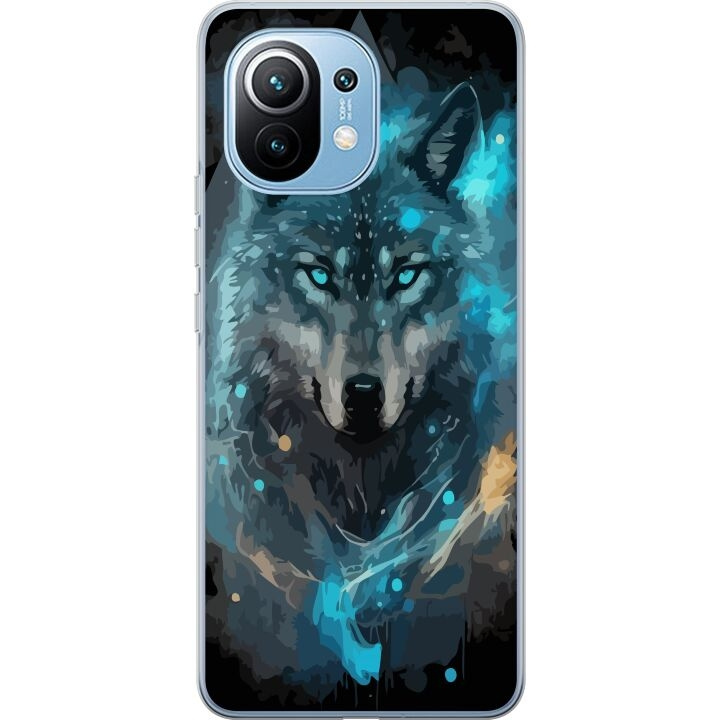Mobilcover til Xiaomi Mi 11 med Ulve motiv i gruppen SMARTPHONES & TABLETS / Mobil Beskyttelse / Xiaomi hos TP E-commerce Nordic AB (A64768)
