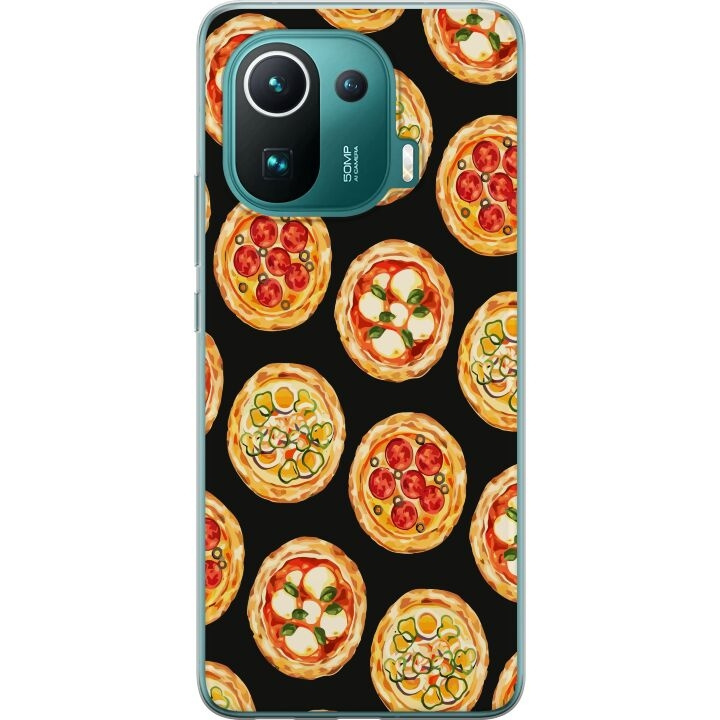 Mobilcover til Xiaomi Mi 11 Pro med Pizza motiv i gruppen SMARTPHONES & TABLETS / Mobil Beskyttelse / Xiaomi hos TP E-commerce Nordic AB (A64938)