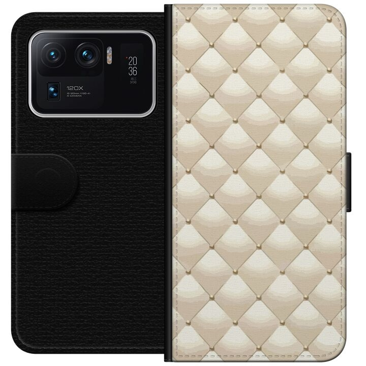 Tegnebogsetui til Xiaomi Mi 11 Ultra med Guldglans motiv i gruppen SMARTPHONES & TABLETS / Mobil Beskyttelse / Xiaomi hos TP E-commerce Nordic AB (A64978)
