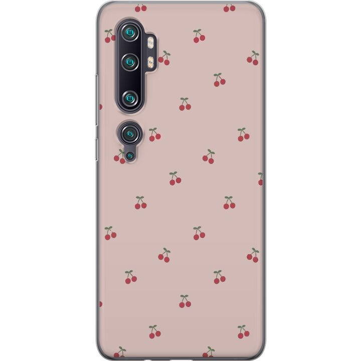 Mobilcover til Xiaomi Mi Note 10 Pro med Kirsebær motiv i gruppen SMARTPHONES & TABLETS / Mobil Beskyttelse / Xiaomi hos TP E-commerce Nordic AB (A65094)