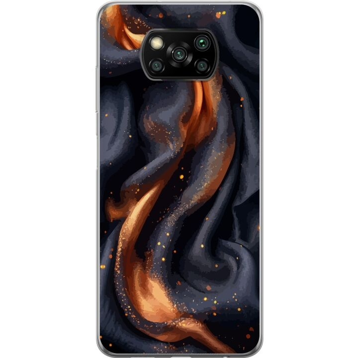Mobilcover til Xiaomi Poco X3 NFC med Brandigt silke motiv i gruppen SMARTPHONES & TABLETS / Mobil Beskyttelse / Xiaomi hos TP E-commerce Nordic AB (A65385)