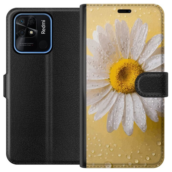 Tegnebogsetui til Xiaomi Redmi 10C med Porcelænsblomst motiv i gruppen SMARTPHONES & TABLETS / Mobil Beskyttelse / Xiaomi hos TP E-commerce Nordic AB (A65492)