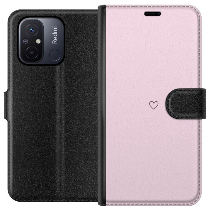 Tegnebogsetui til Xiaomi Redmi 12C med Hjerte motiv i gruppen SMARTPHONES & TABLETS / Mobil Beskyttelse / Xiaomi hos TP E-commerce Nordic AB (A65565)
