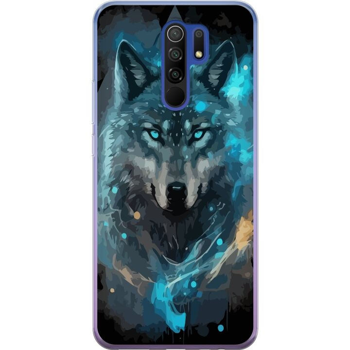 Mobilcover til Xiaomi Redmi 9 med Ulve motiv i gruppen SMARTPHONES & TABLETS / Mobil Beskyttelse / Xiaomi hos TP E-commerce Nordic AB (A65659)