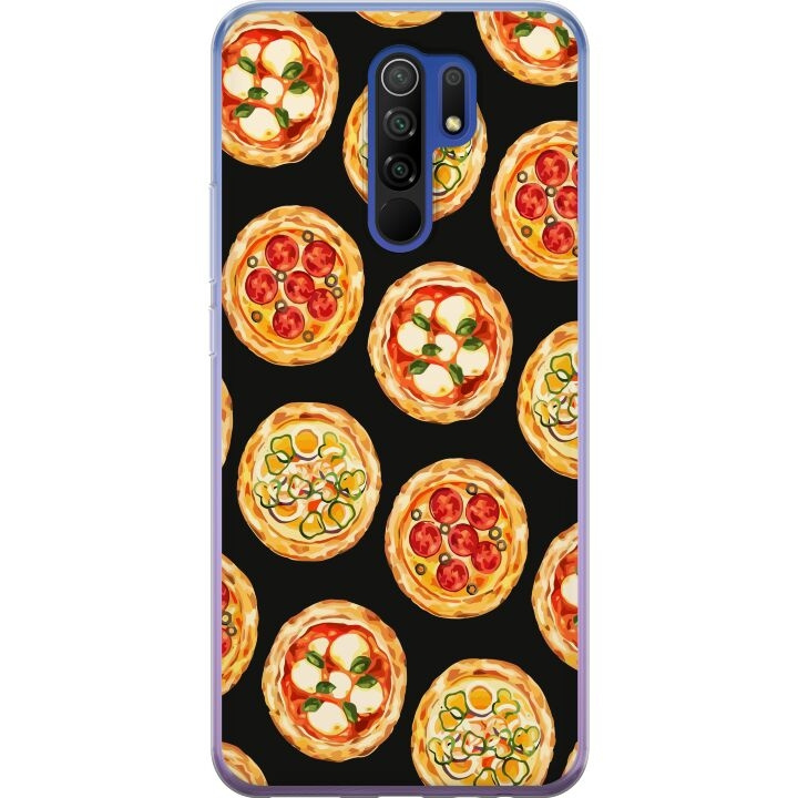 Mobilcover til Xiaomi Redmi 9 med Pizza motiv i gruppen SMARTPHONES & TABLETS / Mobil Beskyttelse / Xiaomi hos TP E-commerce Nordic AB (A65667)