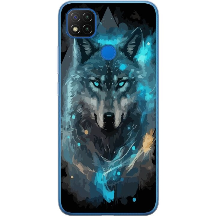 Mobilcover til Xiaomi Redmi 9C med Ulve motiv i gruppen SMARTPHONES & TABLETS / Mobil Beskyttelse / Xiaomi hos TP E-commerce Nordic AB (A65794)