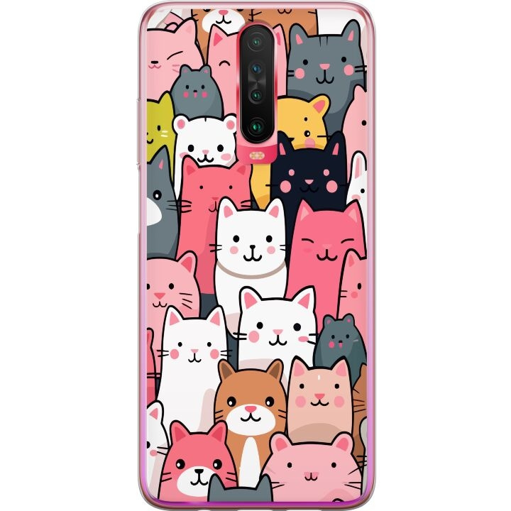Mobilcover til Xiaomi Redmi K30 med Katte mønster motiv i gruppen SMARTPHONES & TABLETS / Mobil Beskyttelse / Xiaomi hos TP E-commerce Nordic AB (A65878)