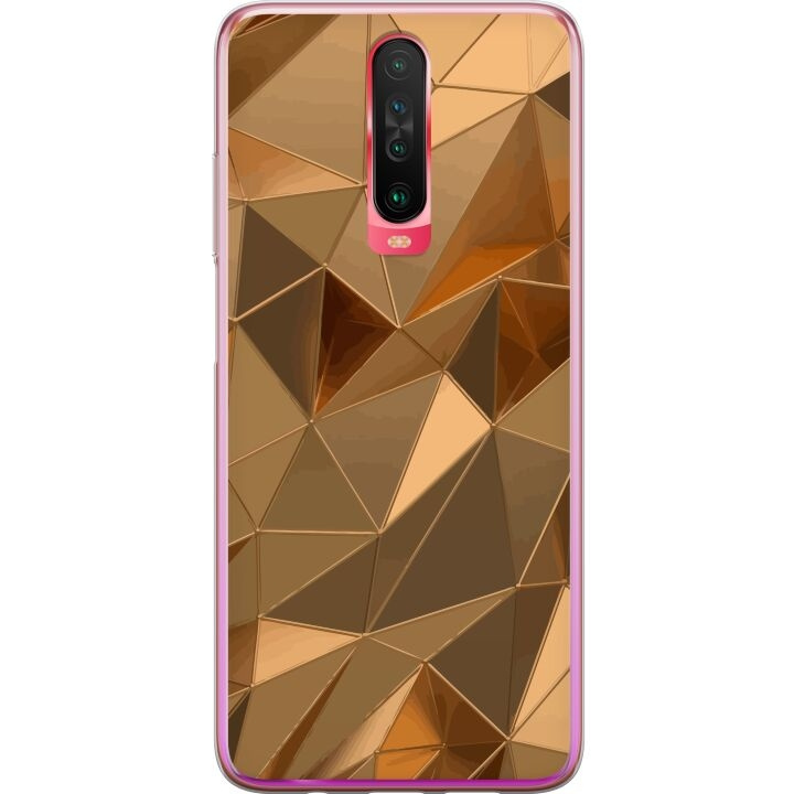Mobilcover til Xiaomi Redmi K30 med 3D Guld motiv i gruppen SMARTPHONES & TABLETS / Mobil Beskyttelse / Xiaomi hos TP E-commerce Nordic AB (A65894)