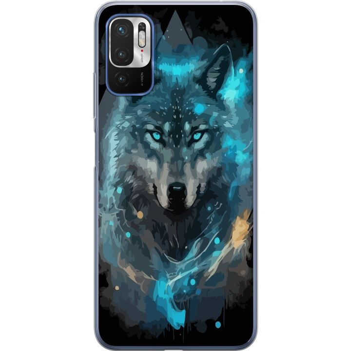 Mobilcover til Xiaomi Redmi Note 10 5G med Ulve motiv i gruppen SMARTPHONES & TABLETS / Mobil Beskyttelse / Xiaomi hos TP E-commerce Nordic AB (A65929)