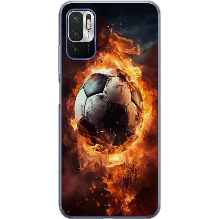 Mobilcover til Xiaomi Redmi Note 10 5G med Fodbold motiv i gruppen SMARTPHONES & TABLETS / Mobil Beskyttelse / Xiaomi hos TP E-commerce Nordic AB (A65945)