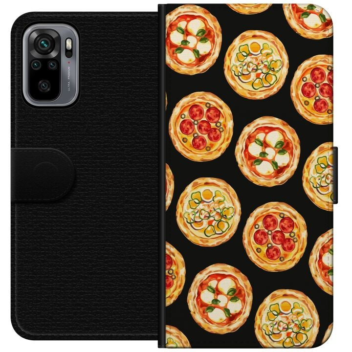 Tegnebogsetui til Xiaomi Redmi Note 10S med Pizza motiv i gruppen SMARTPHONES & TABLETS / Mobil Beskyttelse / Xiaomi hos TP E-commerce Nordic AB (A66018)