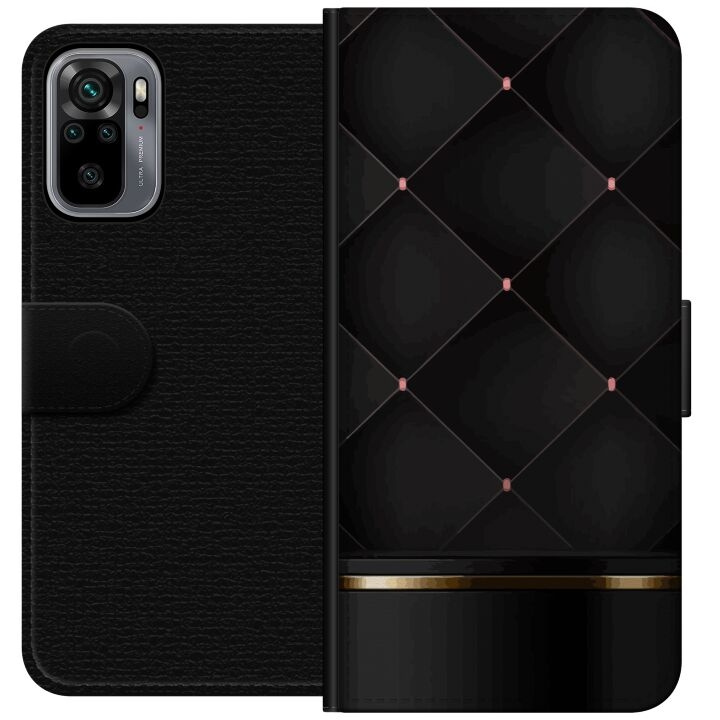 Tegnebogsetui til Xiaomi Redmi Note 10S med Luksuslinje motiv i gruppen SMARTPHONES & TABLETS / Mobil Beskyttelse / Xiaomi hos TP E-commerce Nordic AB (A66020)