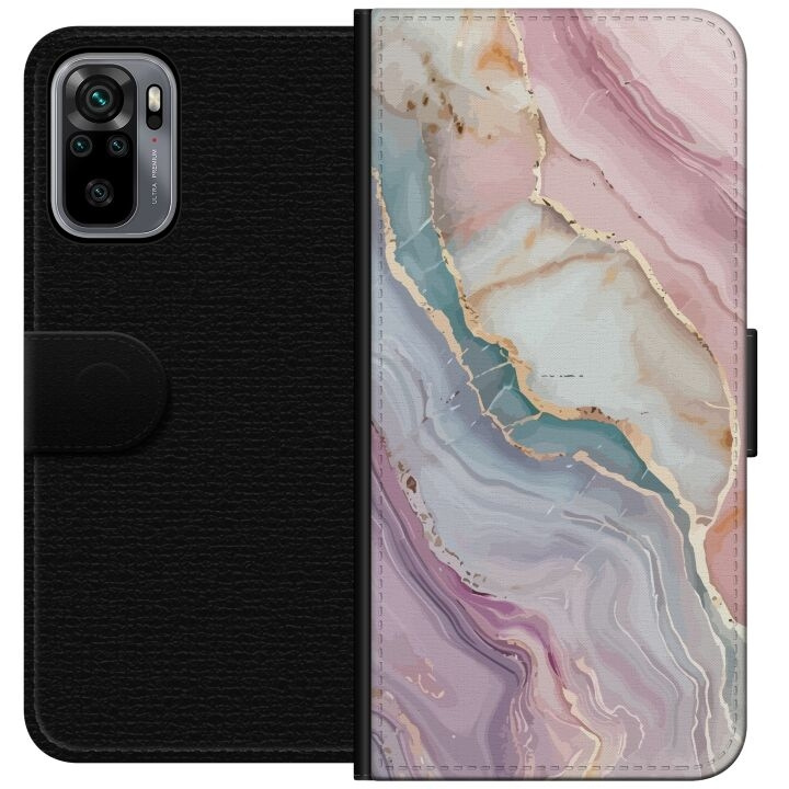 Tegnebogsetui til Xiaomi Redmi Note 10S med Marmor motiv i gruppen SMARTPHONES & TABLETS / Mobil Beskyttelse / Xiaomi hos TP E-commerce Nordic AB (A66027)