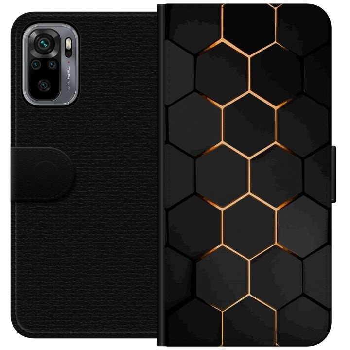 Tegnebogsetui til Xiaomi Redmi Note 10S med Luksuriøst Mønster motiv i gruppen SMARTPHONES & TABLETS / Mobil Beskyttelse / Xiaomi hos TP E-commerce Nordic AB (A66030)