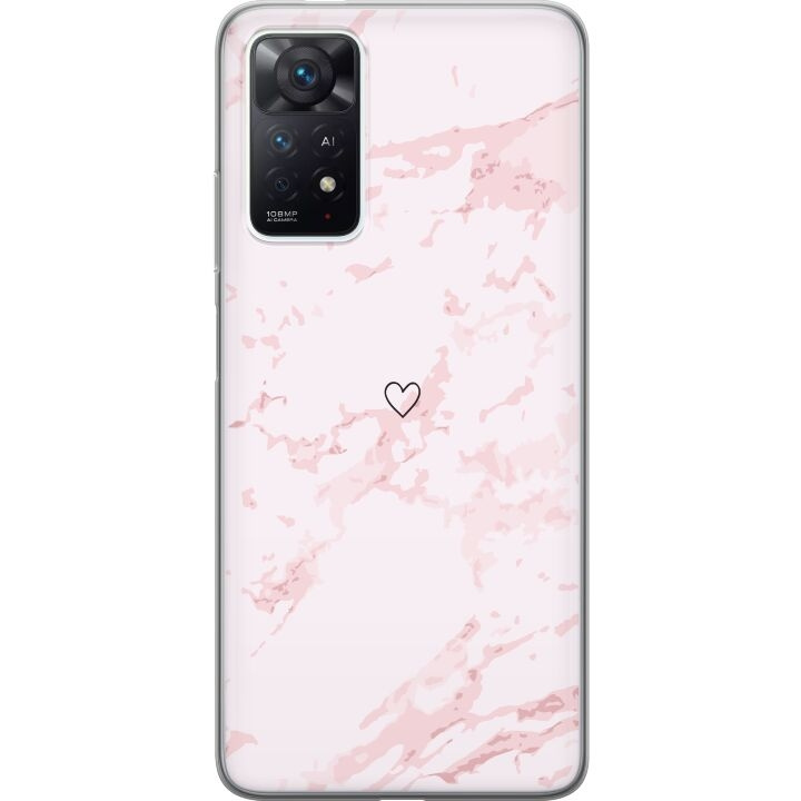 Mobilcover til Xiaomi Redmi Note 11 Pro med Rosa Hjerte motiv i gruppen SMARTPHONES & TABLETS / Mobil Beskyttelse / Xiaomi hos TP E-commerce Nordic AB (A66136)