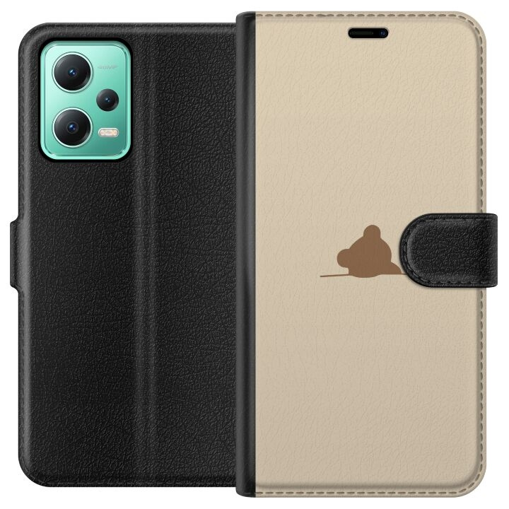 Tegnebogsetui til Xiaomi Redmi Note 12 med Nalle motiv i gruppen SMARTPHONES & TABLETS / Mobil Beskyttelse / Xiaomi hos TP E-commerce Nordic AB (A66241)