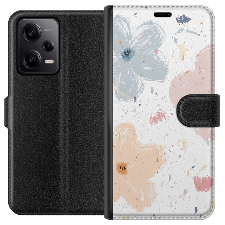 Tegnebogsetui til Xiaomi Redmi Note 12 Pro med Blomster motiv i gruppen SMARTPHONES & TABLETS / Mobil Beskyttelse / Xiaomi hos TP E-commerce Nordic AB (A66287)