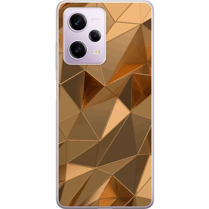 Mobilcover til Xiaomi Redmi Note 12 Pro med 3D Guld motiv i gruppen SMARTPHONES & TABLETS / Mobil Beskyttelse / Xiaomi hos TP E-commerce Nordic AB (A66326)