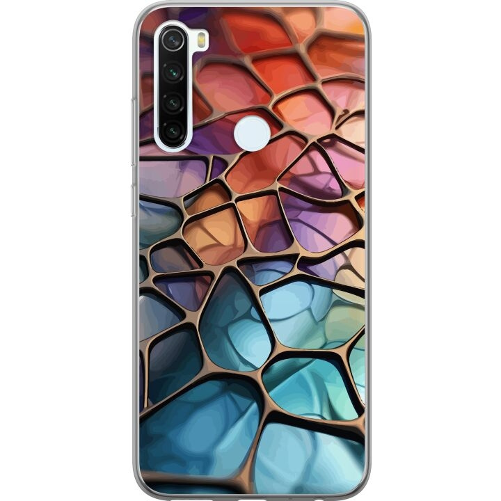 Mobilcover til Xiaomi Redmi Note 8 med Metallict mønster motiv i gruppen SMARTPHONES & TABLETS / Mobil Beskyttelse / Xiaomi hos TP E-commerce Nordic AB (A66474)