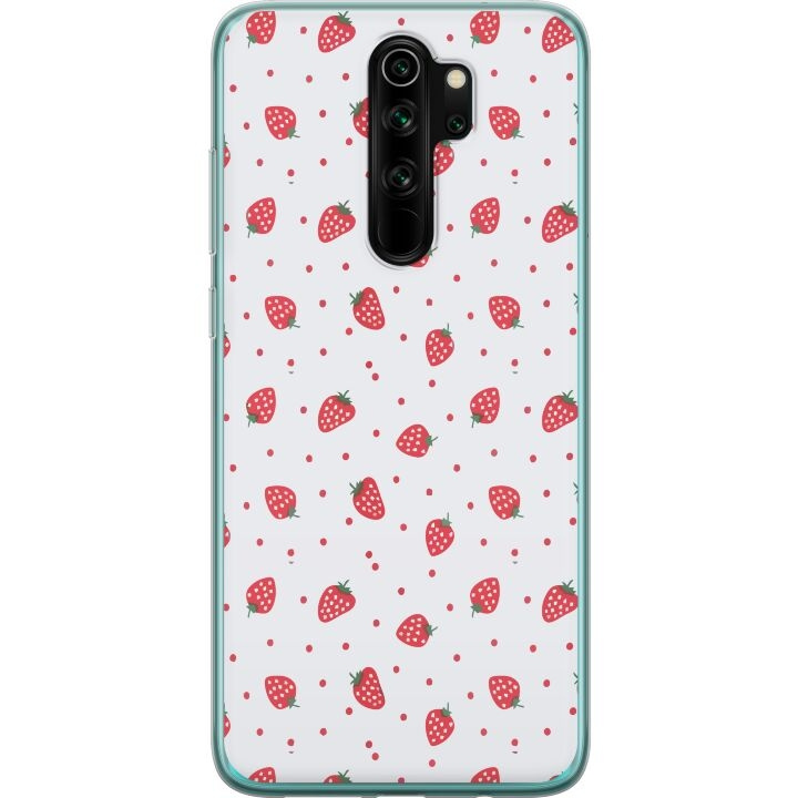 Mobilcover til Xiaomi Redmi Note 8 Pro med Jordbær motiv i gruppen SMARTPHONES & TABLETS / Mobil Beskyttelse / Xiaomi hos TP E-commerce Nordic AB (A66535)