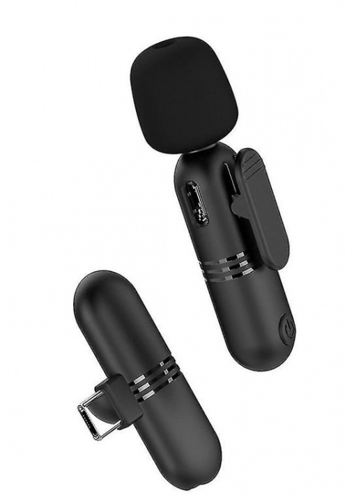 Trådlös mikrofon för vlogging eller gaming i gruppen SPORT, FRITID & HOBBY / Sjove gadgets / Smarte løsninger hos TP E-commerce Nordic AB (A70036)