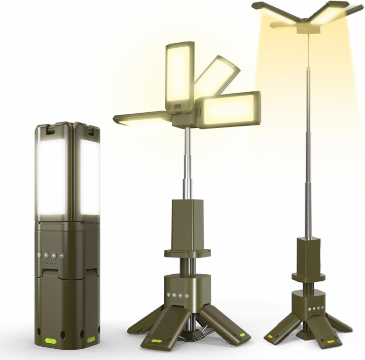 Multifunktionell hopfällbar LED-lampa 14000mAh i gruppen SPORT, FRITID & HOBBY / Friluftsliv / Campinglys hos TP E-commerce Nordic AB (A70044)