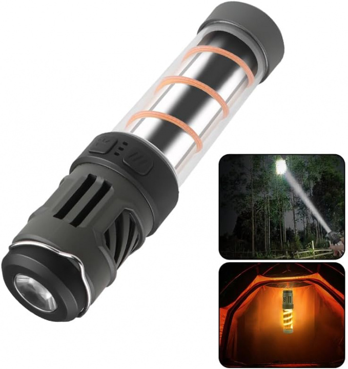 2-i-1 LED Campinglampa med myggavvisare i gruppen SPORT, FRITID & HOBBY / Friluftsliv / Campinglys hos TP E-commerce Nordic AB (A70045)