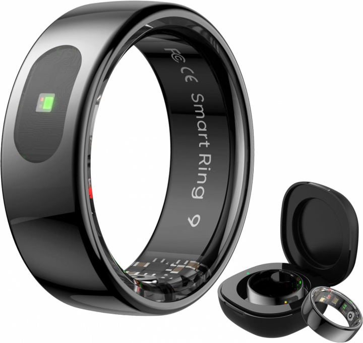 Smart Ring strl 10, Svart i gruppen SPORT, FRITID & HOBBY / Smartwatch & Aktivitetsmåler / Aktivitetsarmbånd hos TP E-commerce Nordic AB (A70051)