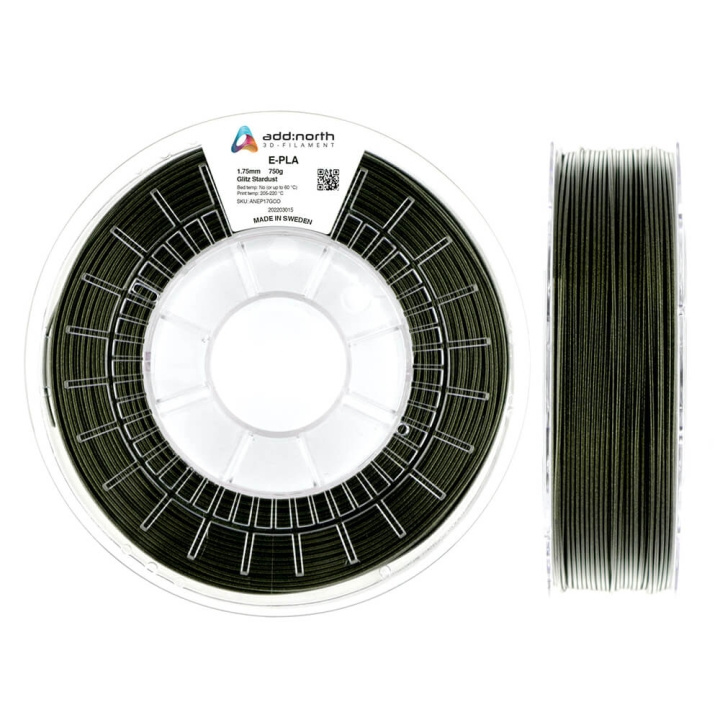 ADDNORTH Filament E-PLA 1.75mm 750g Glitz Stardust i gruppen COMPUTERTILBEHØR / Printere og tilbehør / Printere / 3D-printere og tilbehør / Tillbehör hos TP E-commerce Nordic AB (C00065)