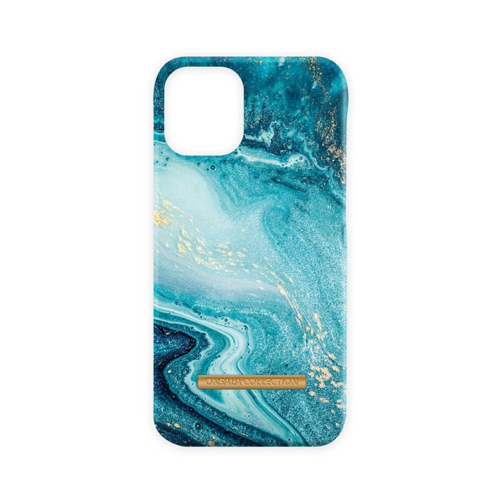ONSALA COLLECTION Mobil Cover Soft Blue Sea Marble iPhone 13 Mini i gruppen SMARTPHONES & TABLETS / Mobil Beskyttelse / Apple / iPhone 13 Mini / Cover hos TP E-commerce Nordic AB (C00161)