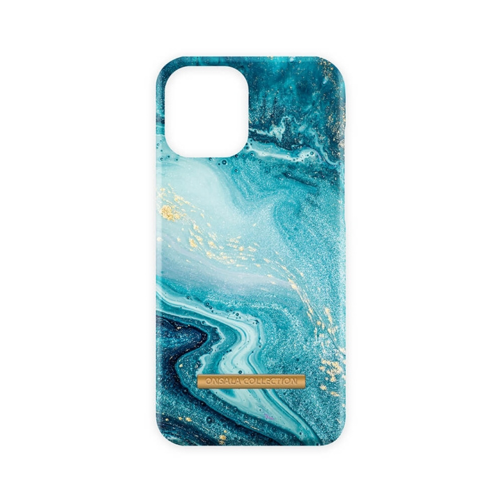 ONSALA COLLECTION Mobil Cover Soft Blue Sea Marble iPhone 13 i gruppen SMARTPHONES & TABLETS / Mobil Beskyttelse / Apple / iPhone 13 / Cover hos TP E-commerce Nordic AB (C00162)