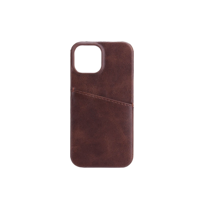 Onsala Mobilcover med Kortrum iPhone 13 Mini Brun i gruppen SMARTPHONES & TABLETS / Mobil Beskyttelse / Apple / iPhone 13 Mini / Cover hos TP E-commerce Nordic AB (C00178)