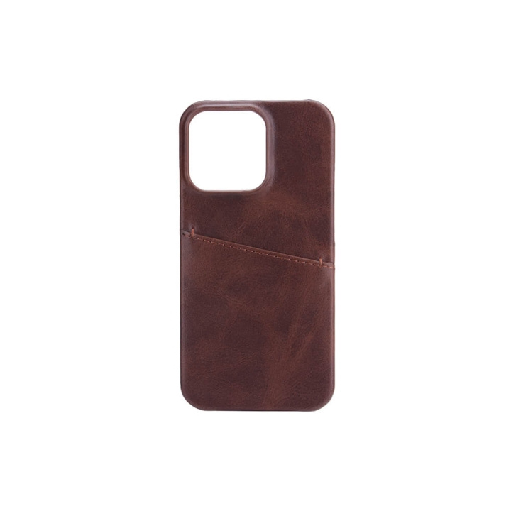 Onsala Mobilcover med Kortrum iPhone 13 Pro Brun i gruppen SMARTPHONES & TABLETS / Mobil Beskyttelse / Apple / iPhone 13 Pro / Cover hos TP E-commerce Nordic AB (C00180)