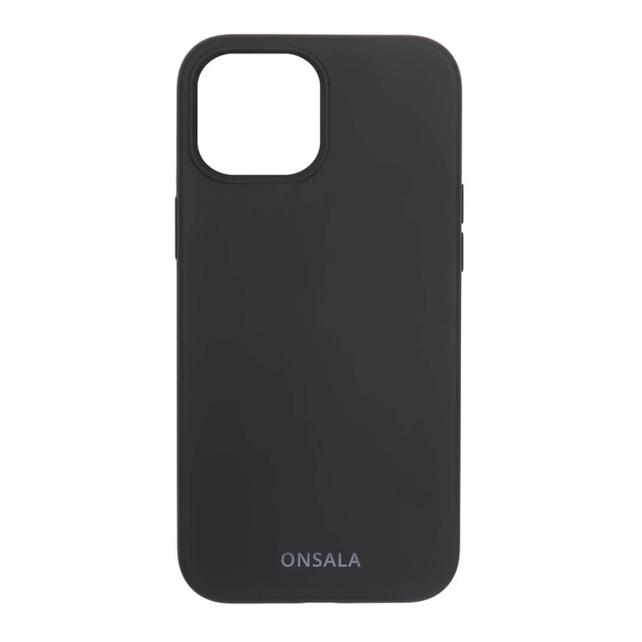 Onsala Mobilcover Silikone Black - iPhone 13 Mini i gruppen SMARTPHONES & TABLETS / Mobil Beskyttelse / Apple / iPhone 13 Mini / Cover hos TP E-commerce Nordic AB (C00233)