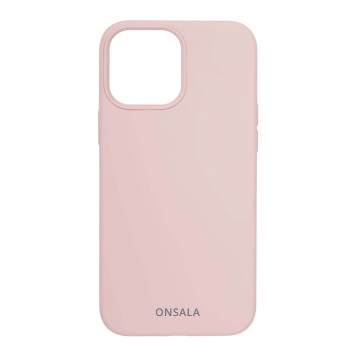 ONSALA Mobilcover Silikone Sand Pink - iPhone 13 Pro Max i gruppen SMARTPHONES & TABLETS / Mobil Beskyttelse / Apple / iPhone 13 Pro Max / Cover hos TP E-commerce Nordic AB (C00244)