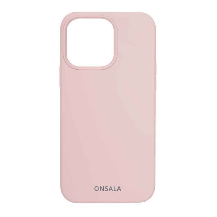 Onsala Mobilcover Silikone Sand Pink - iPhone 13 Pro i gruppen SMARTPHONES & TABLETS / Mobil Beskyttelse / Apple / iPhone 13 Pro / Cover hos TP E-commerce Nordic AB (C00257)