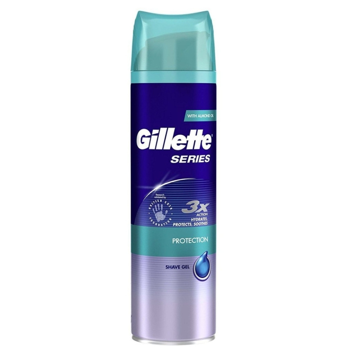 Gillette Series Protection Shave Gel 200ml i gruppen SKØNHED & HELSE / Hår og styling / Barbering og trimning / Barberskraber og tilbehør hos TP E-commerce Nordic AB (C00458)