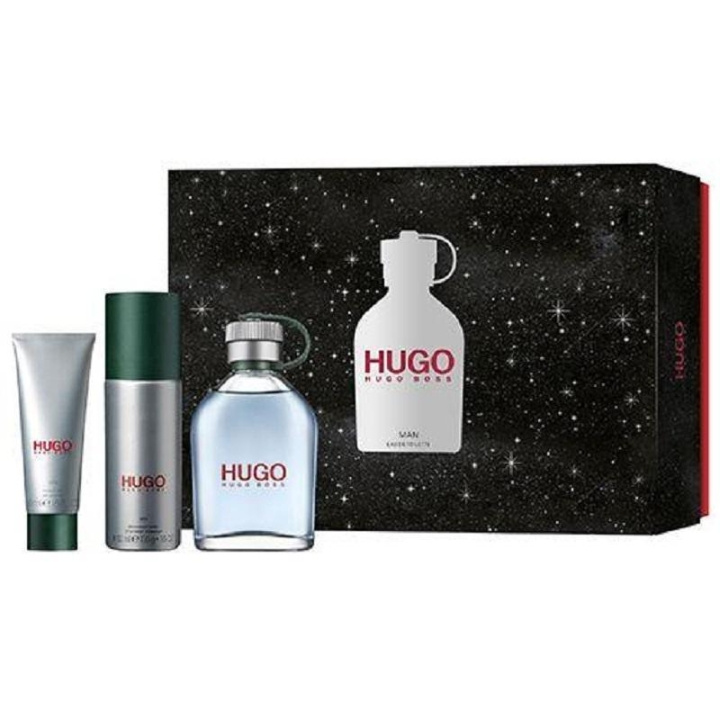 Giftset Hugo Boss Hugo Man Edt 125ml + Deospray 150ml + Shower Gel 50 ml i gruppen SKØNHED & HELSE / Gaveæske / Gaveæske til ham hos TP E-commerce Nordic AB (C00469)