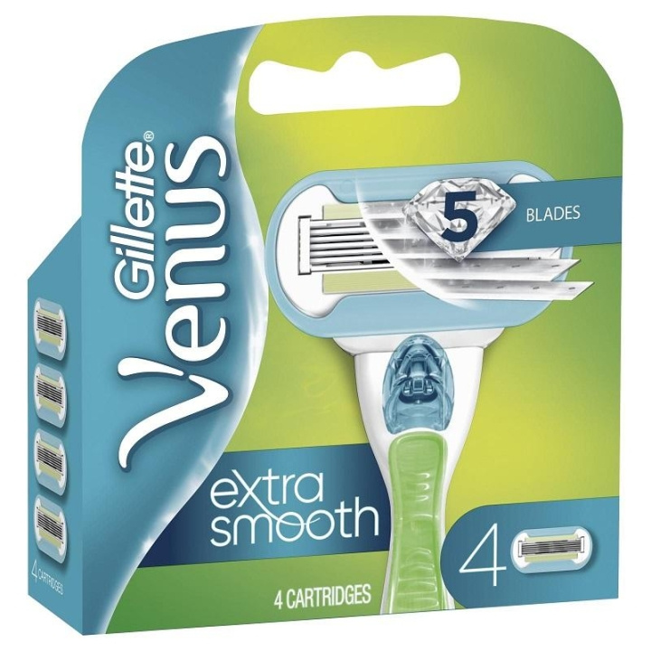 Gillette Venus Extra Smooth Blades 4-pack i gruppen SKØNHED & HELSE / Hår og styling / Barbering og trimning / Barberskraber og tilbehør hos TP E-commerce Nordic AB (C00476)